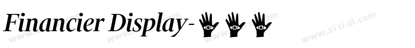 Financier Display字体转换